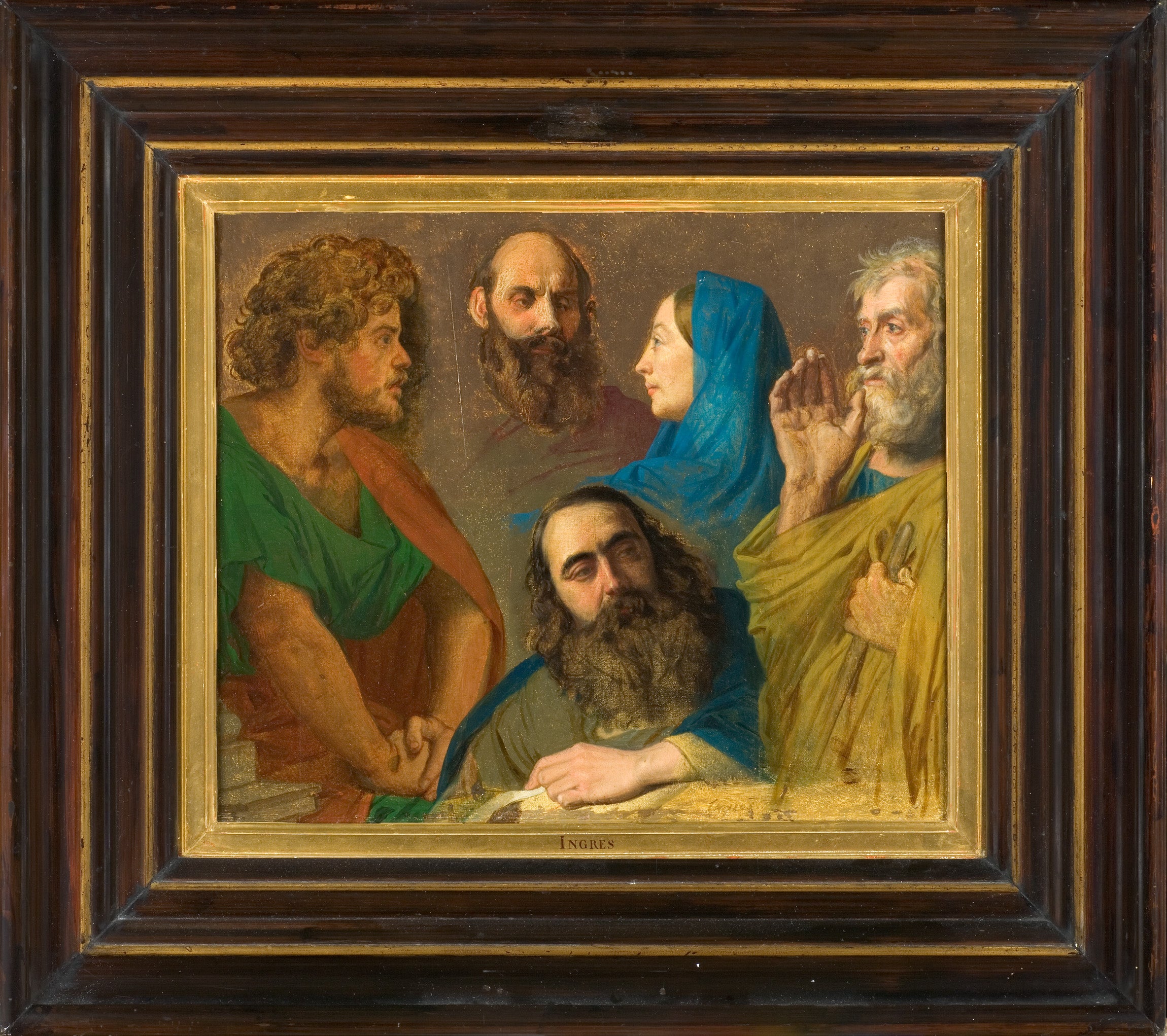 Этюд для "Иисус среди докторов" - Жан-Огюст-Доминик Ингр