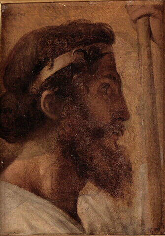 Голова Писистрата и левая рука Алкивиада - Жан-Augуст-Доминик Ингр