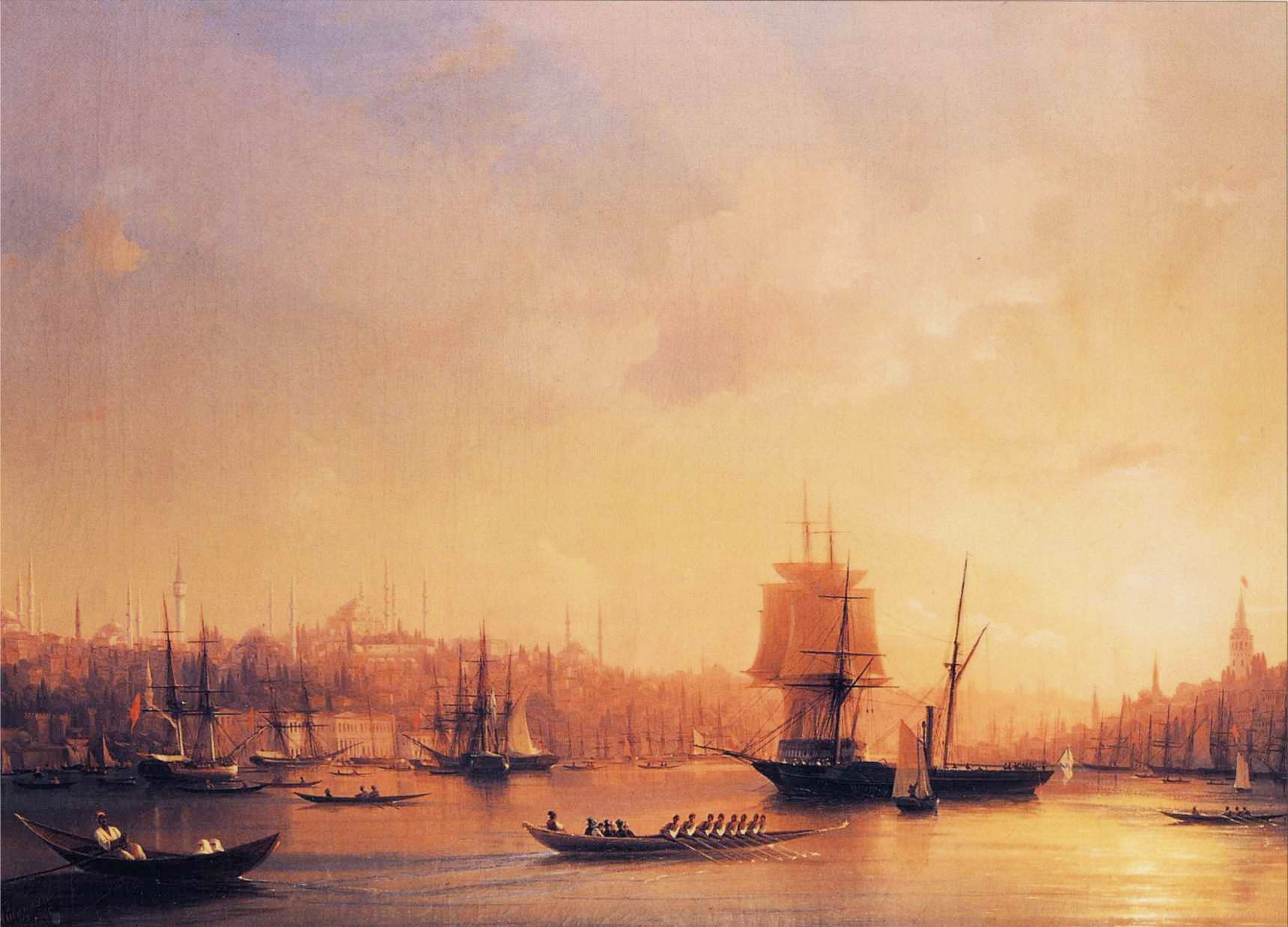 Crépuscule sur la Corne d'Or - Ivan Aïvazovski