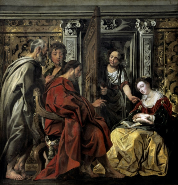 Christus dans la maison de Maria et Martha - Jacob Jordaens