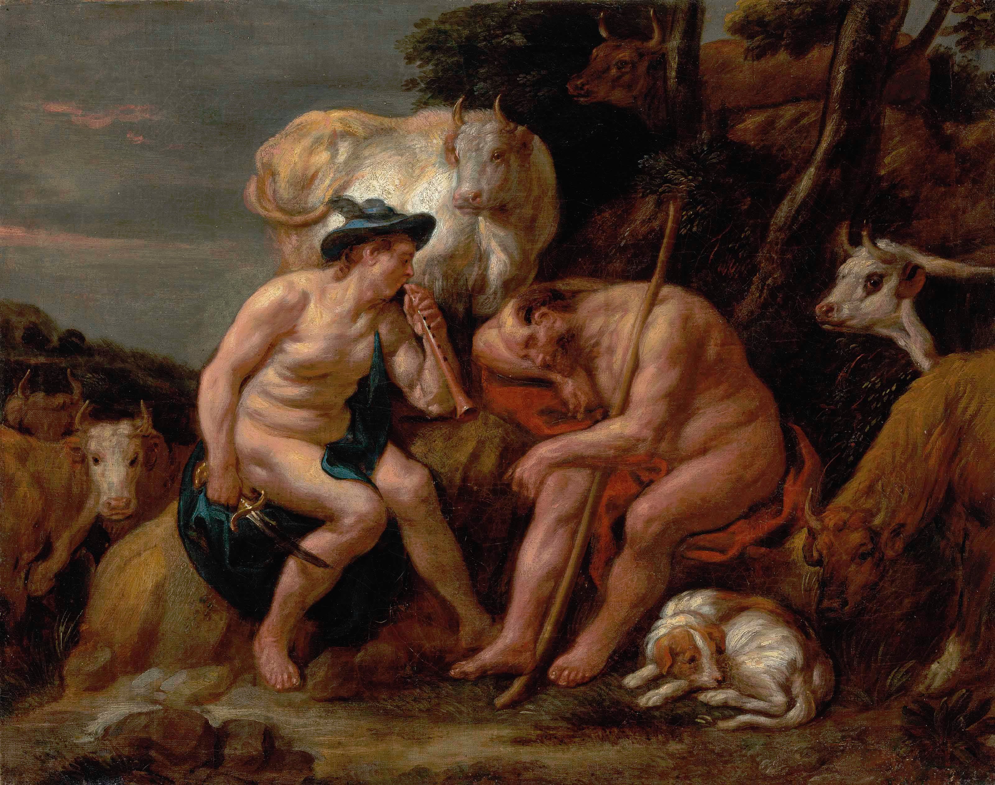 Mercure et Argus - Jacob Jordaens