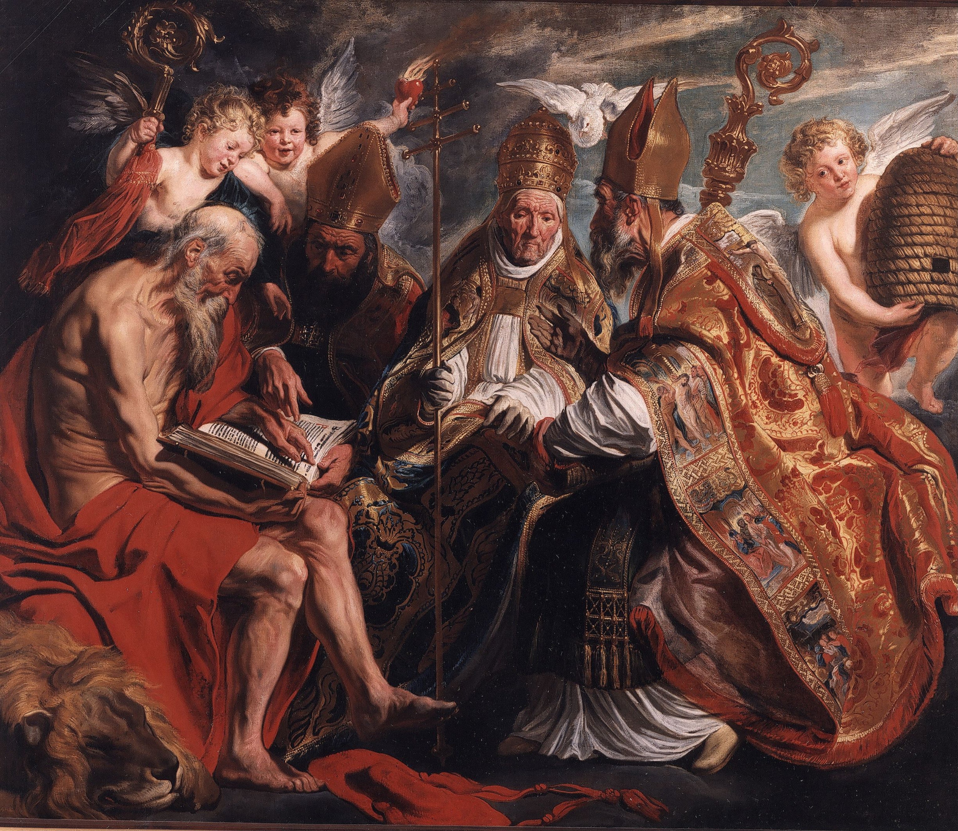 Les quatre Pères de l'Église latine - Jacob Jordaens1