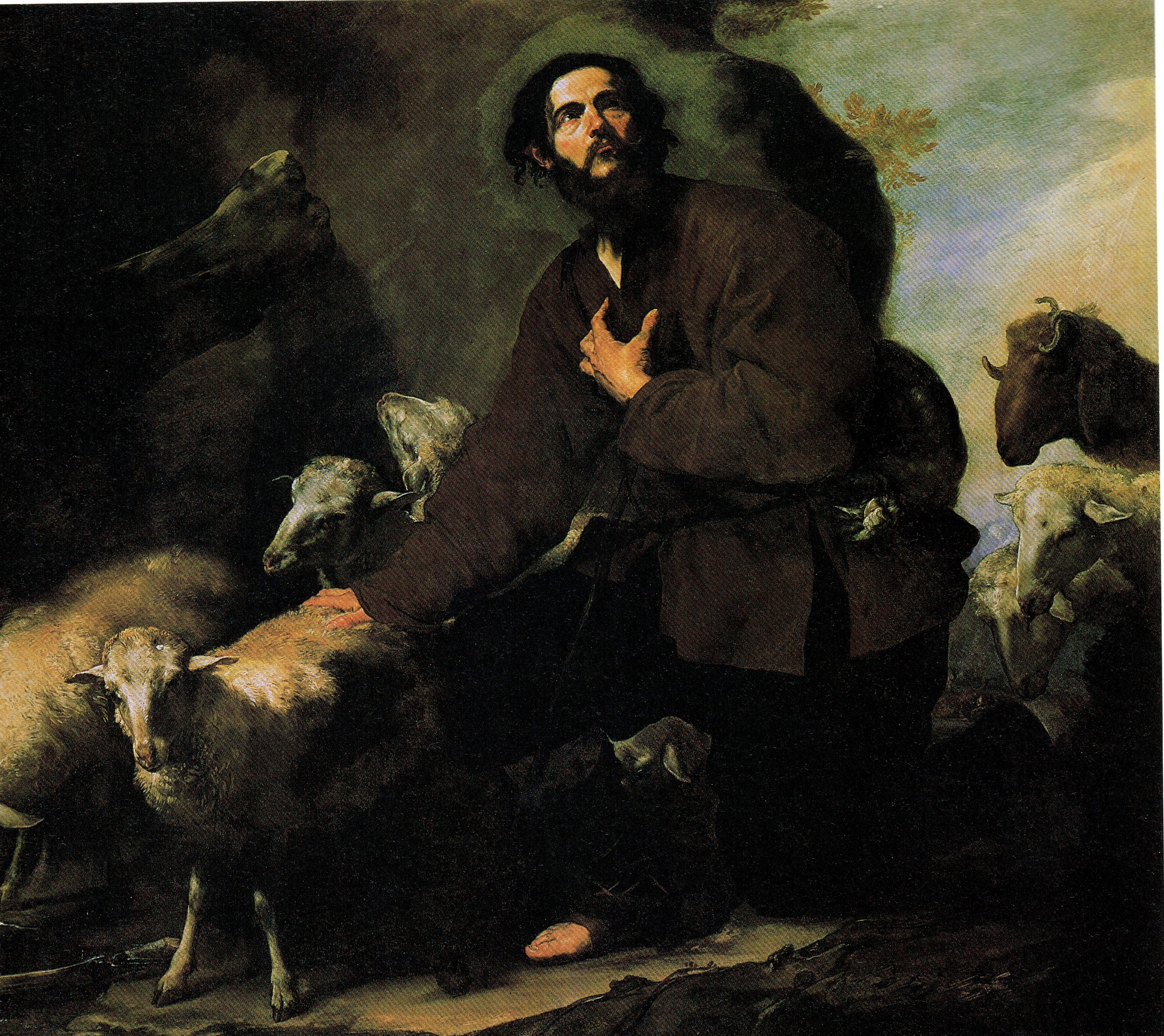 Jacob gardant son troupeau - Jusepe de Ribera - Alpha Reproduction