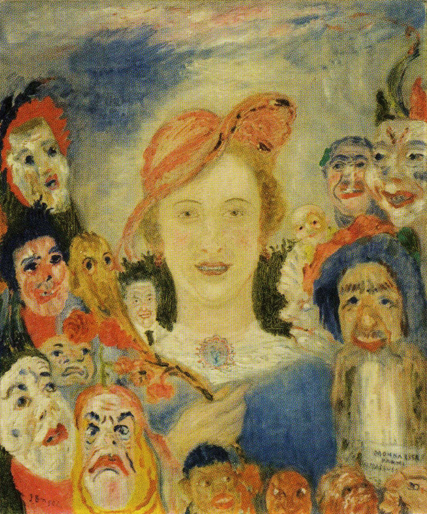 Monna Lisa Among the Masks - James Ensor