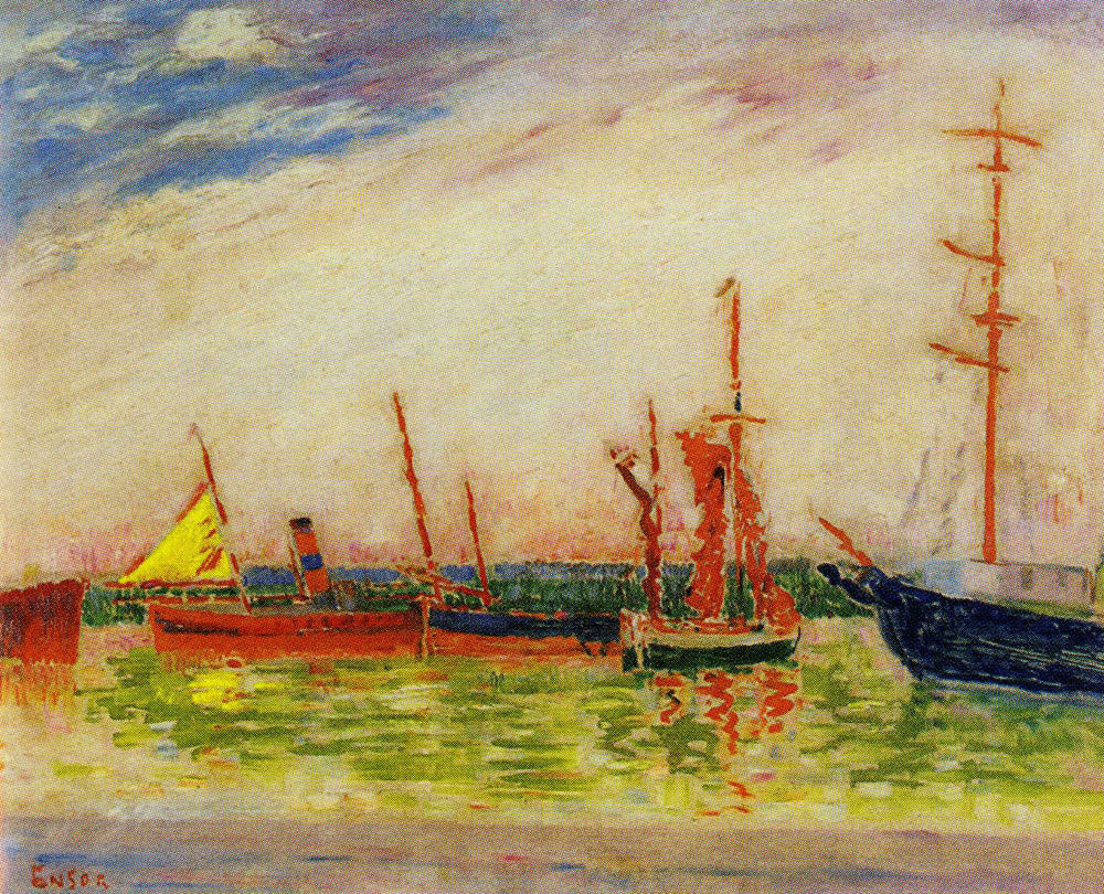 Ships in Sunlight - James Ensor