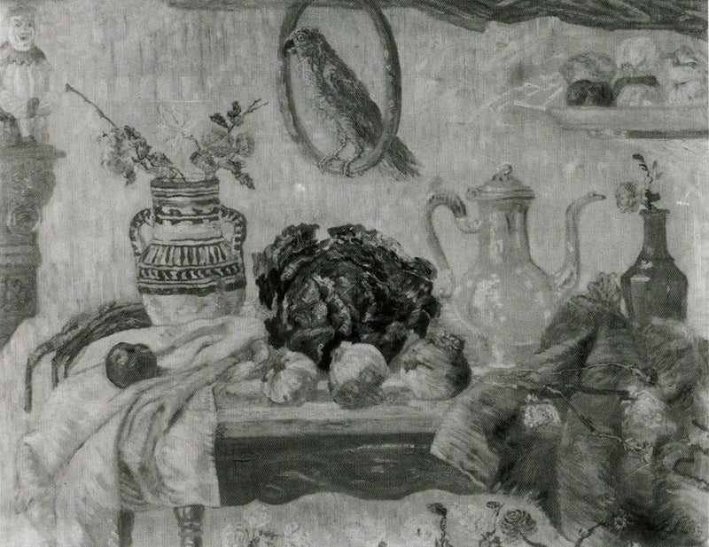 Still Life with Vegetables and Parrot - James Ensor