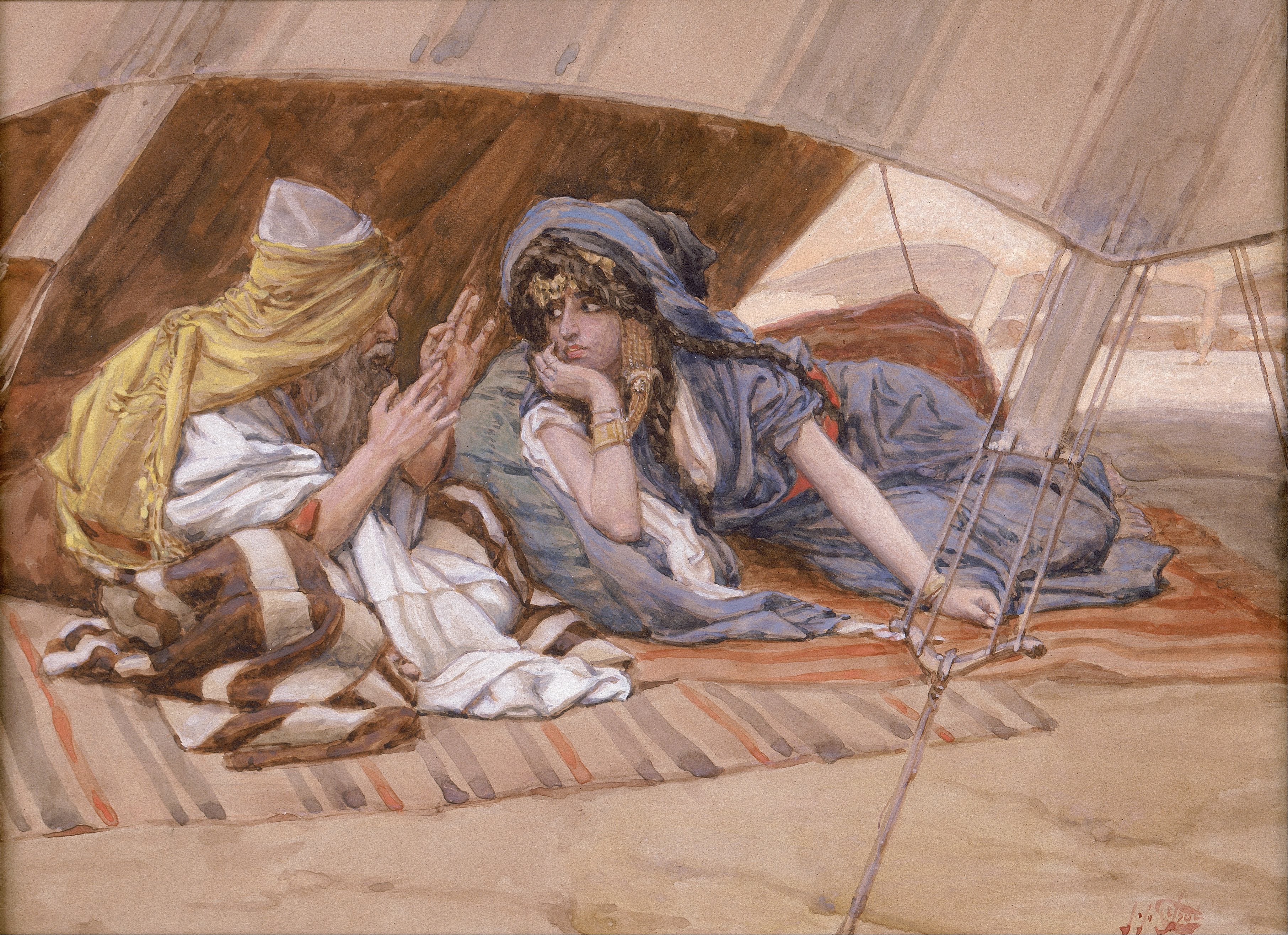 Le conseil d'Abram à Saraï - James Tissot