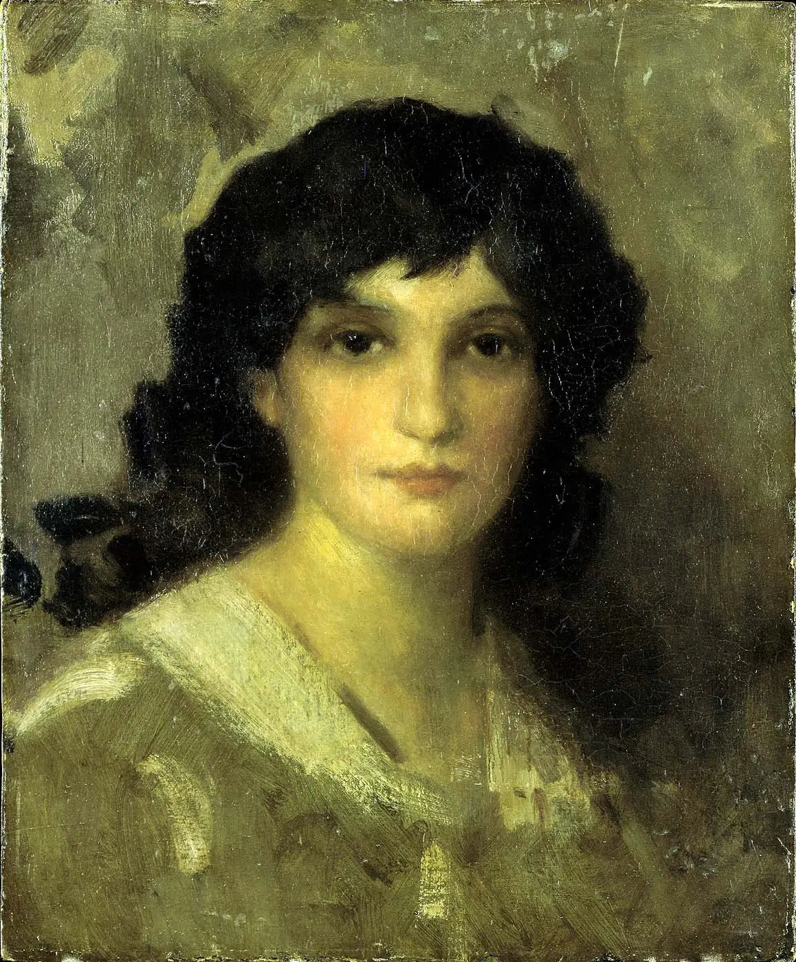 Reproduction du tableau « Tête de jeune femme - James Abbott McNeill Whistler » par Alpha Reproduction en peinture à l’huile