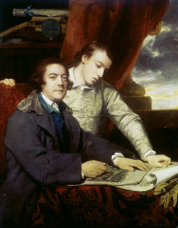 James Paine, architecte et son fils, James - Joshua Reynolds