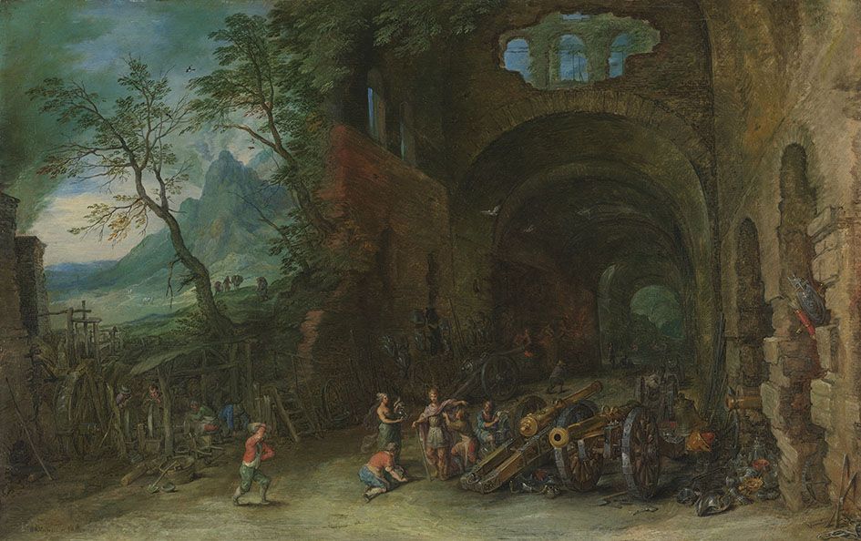 Vénus et Mars à la forge de Vulcain - Jan Brueghel l'Ancien