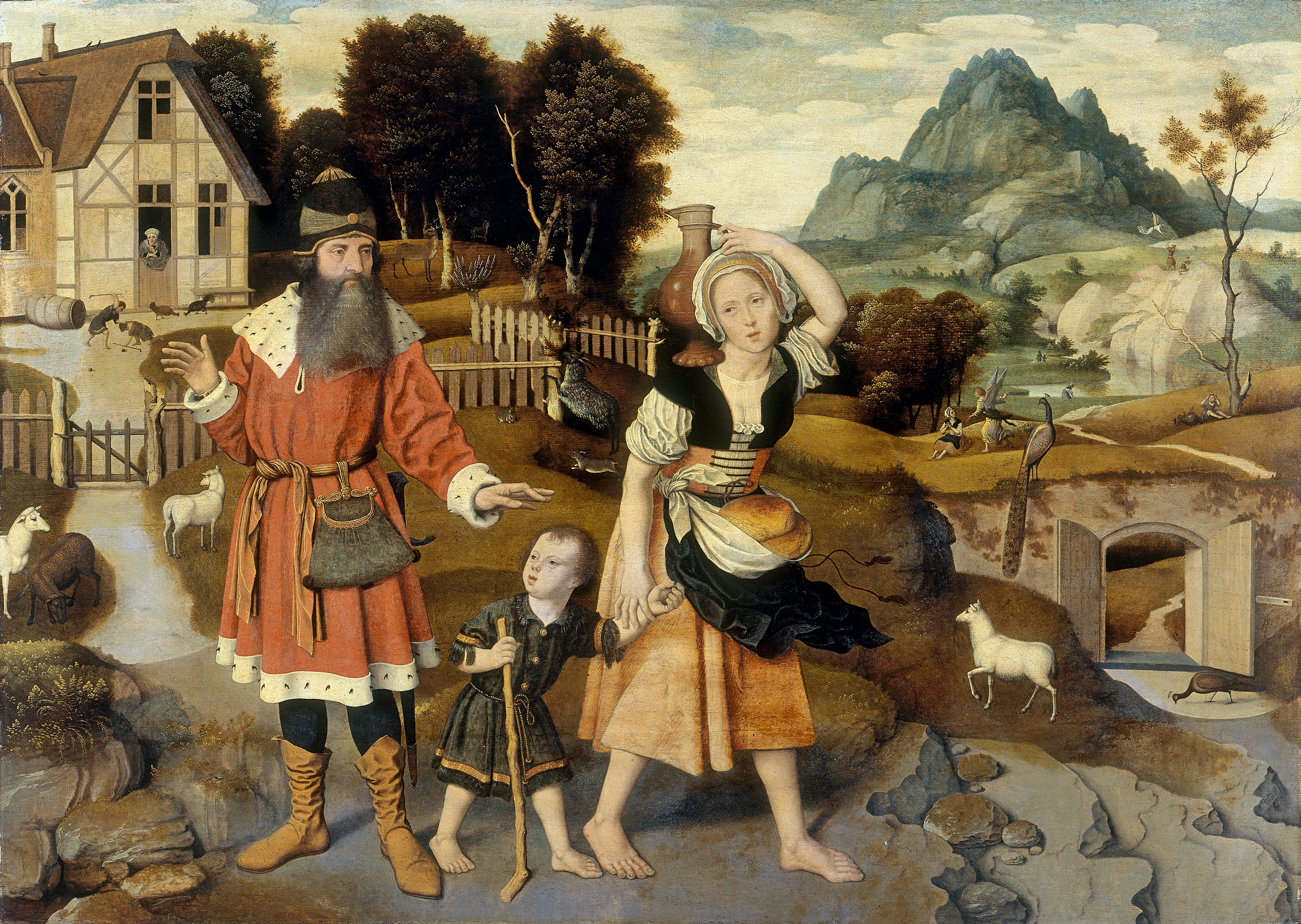 Le bannissement d'Agar - Jan Mostaert