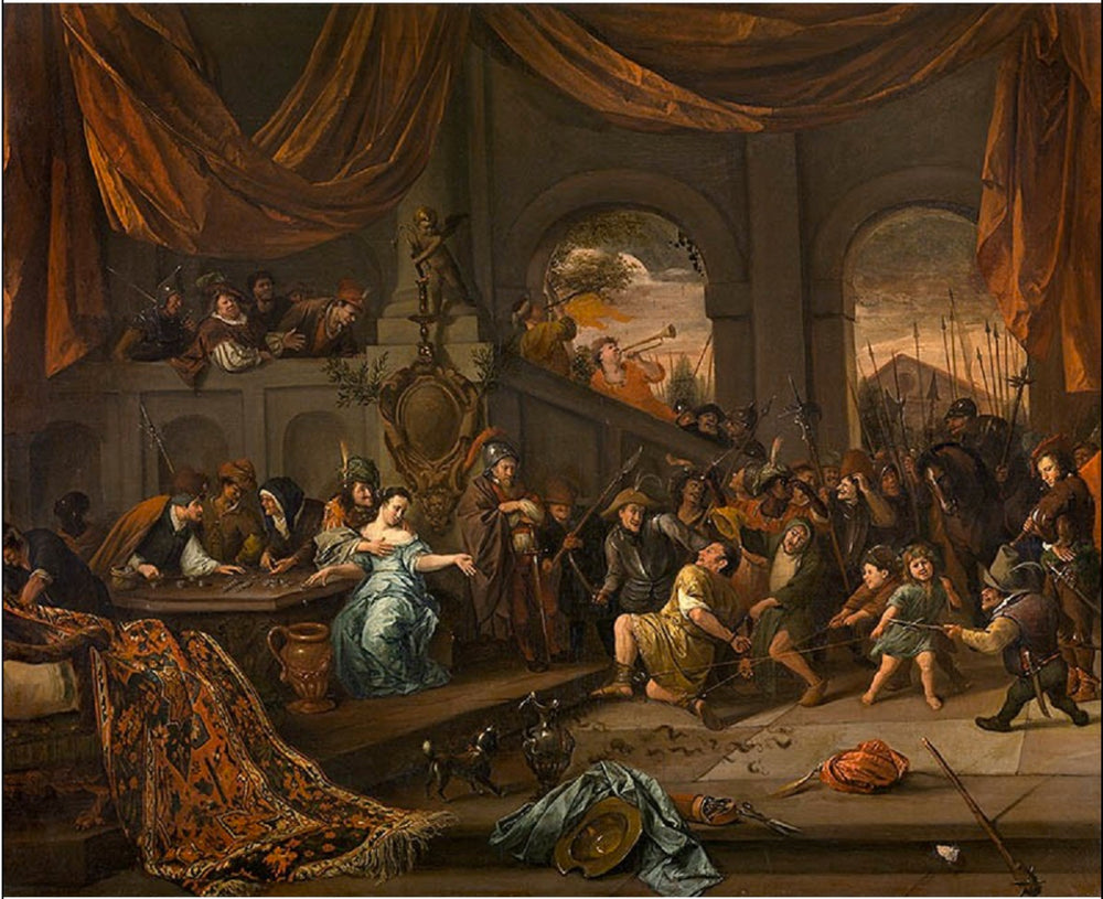 Samson moqué par les Philistins - Jan Steen