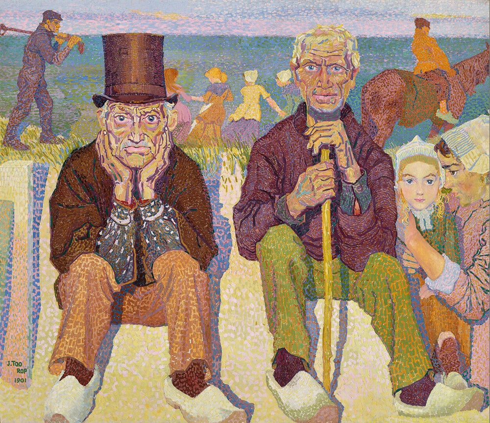 Les vieux hommes au bord de la mer - Jan Toorop - Alpha Reproduction