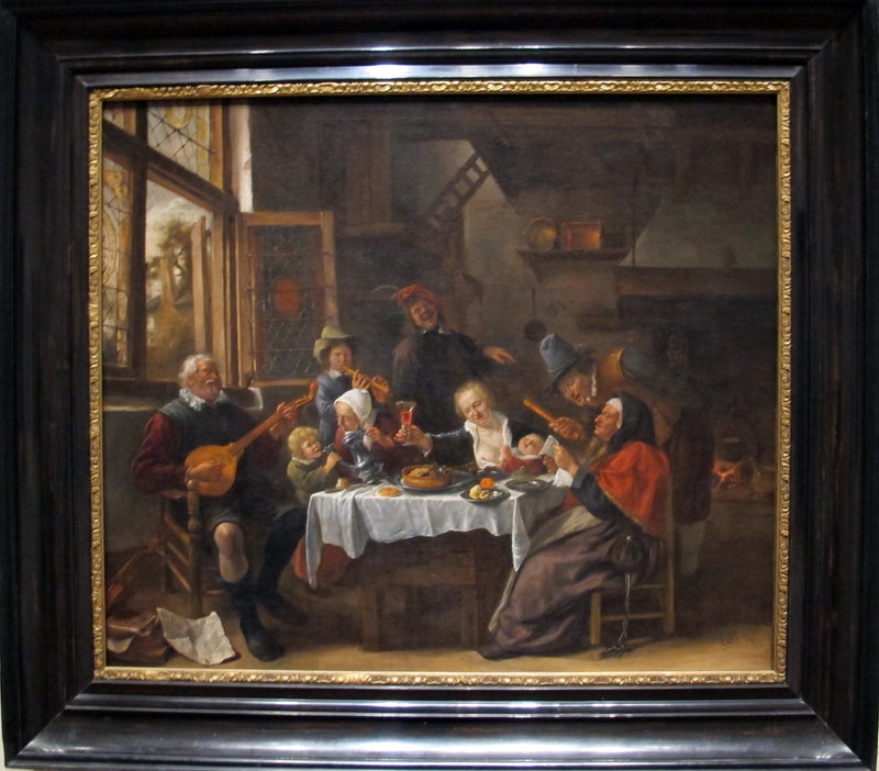 Comme chantent les anciens, ainsi jouent les jeunes - Jan Steen