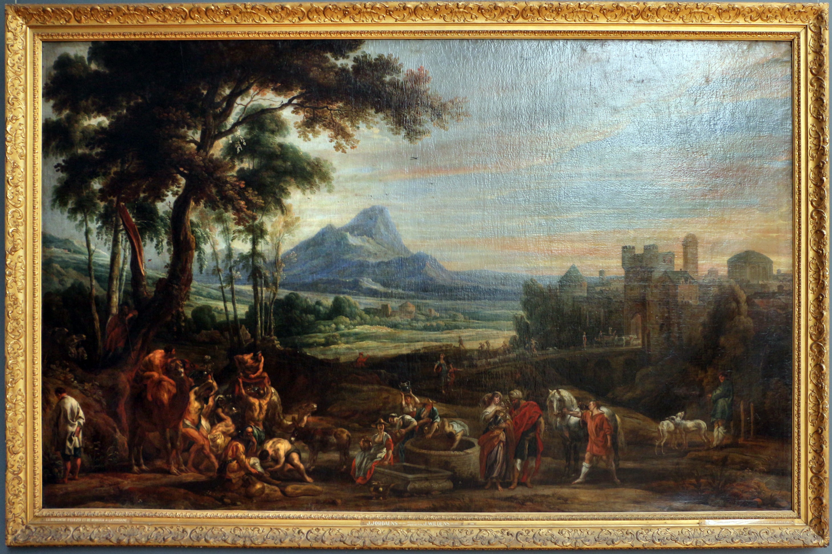 La rencontre d'Eliézer et Rebecca à la fontaine - Jacob Jordaens