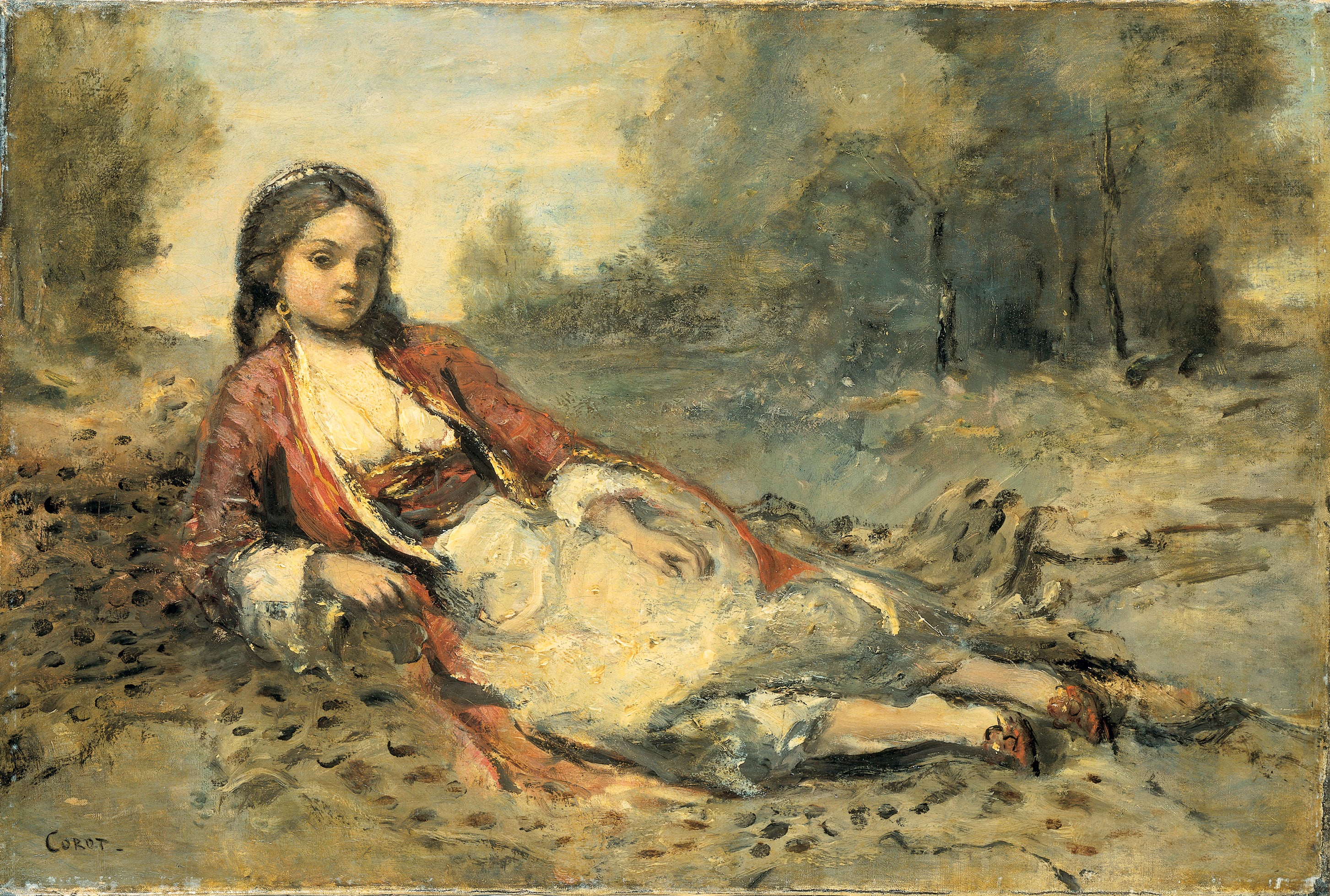 Algérienne - Jean-Baptiste Camille Corot