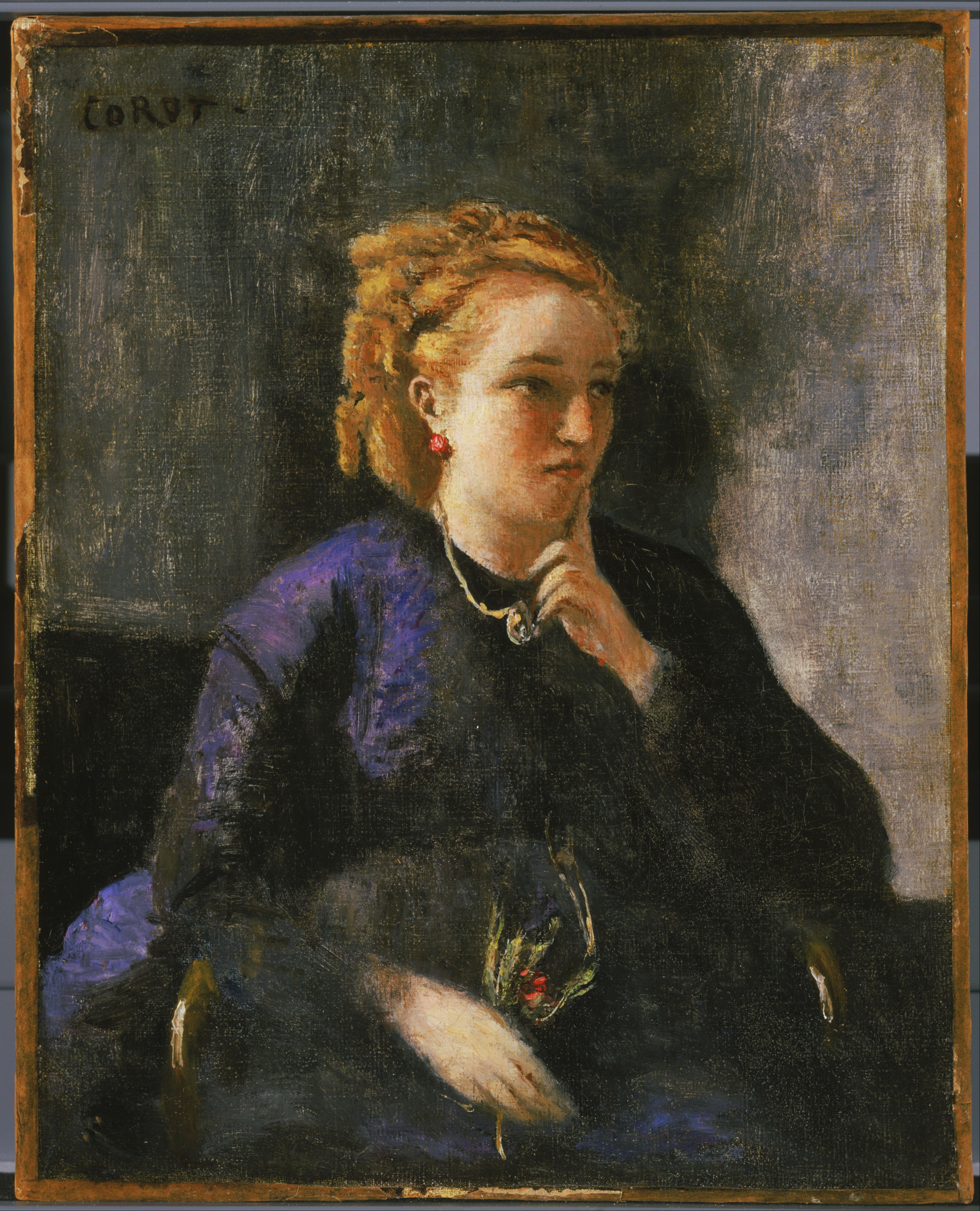 Portrait de femme - Jean-Baptiste Camille Corot