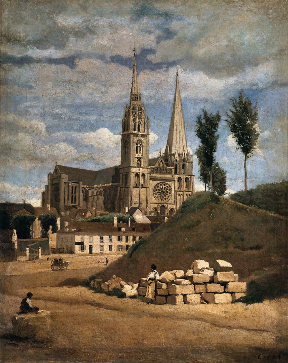 La Cathédrale Notre-Dame de Chartres - Jean-Baptiste Camille Corot