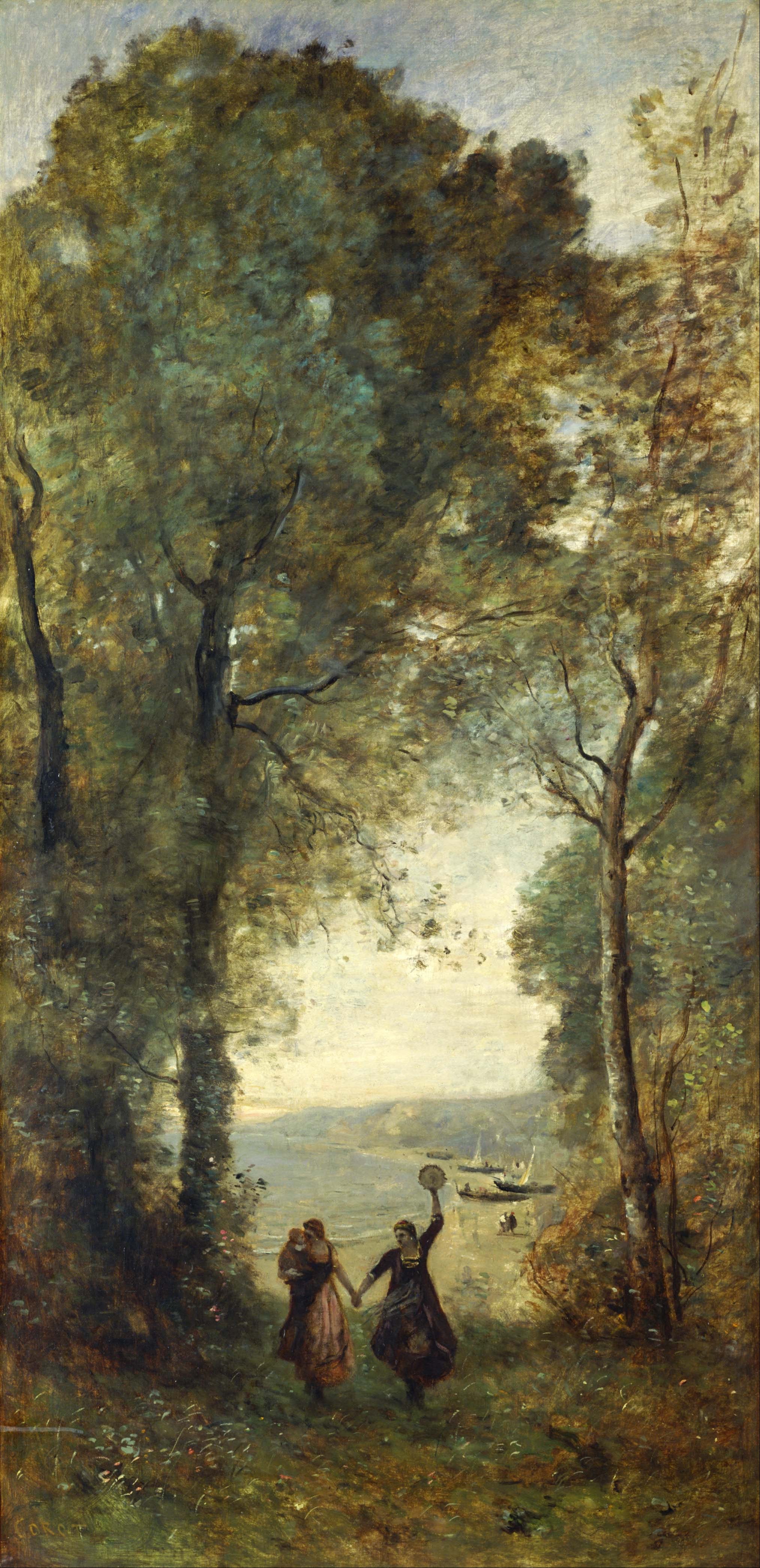 Souvenir de la plage de Naples - Jean-Baptiste Camille Corot