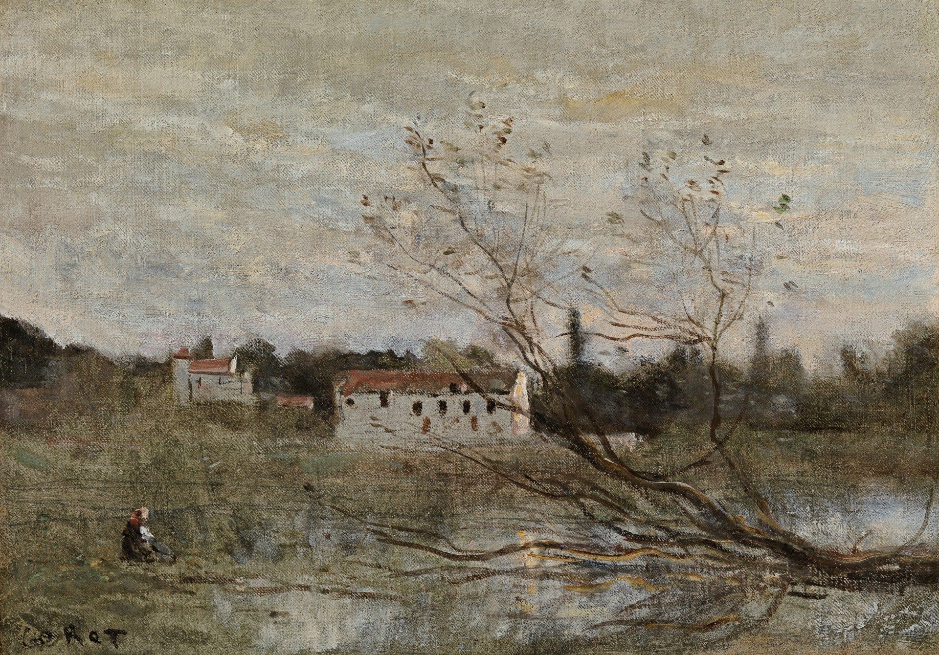 Ville d'Avray, un coin d'étang - Jean-Baptiste Camille Corot