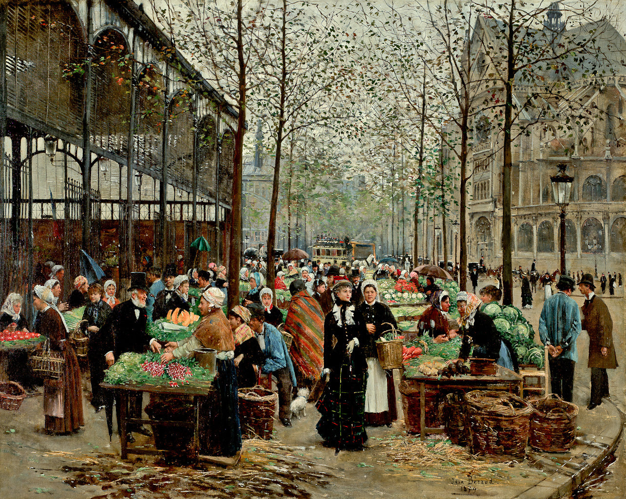 Les Halles - Jean Béraud