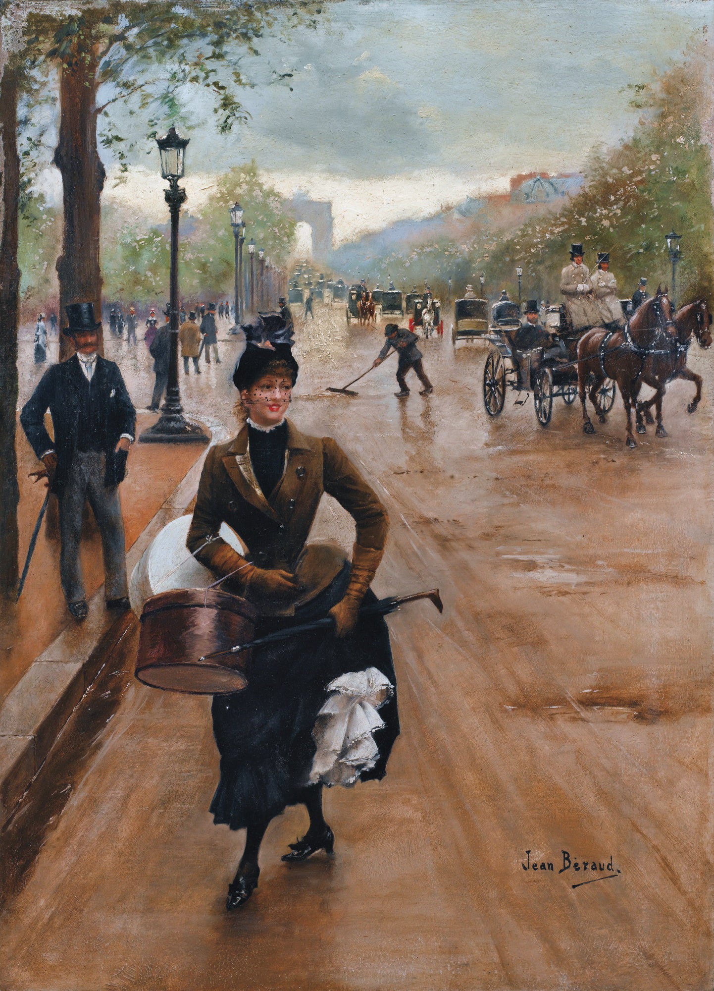 La Modiste sur les Champs-Élysées - Jean Béraud