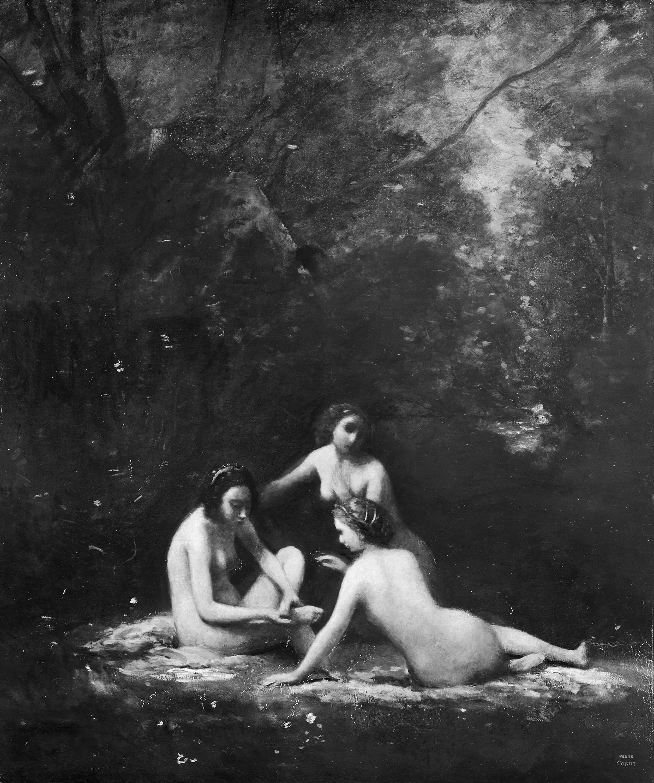 Nymphes sortant du bain - Jean-Baptiste Camille Corot