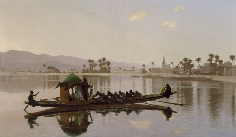 Reproduction du tableau « Excursion du Harem - Jean-Léon Gérôme » par Alpha Reproduction en peinture à l’huile