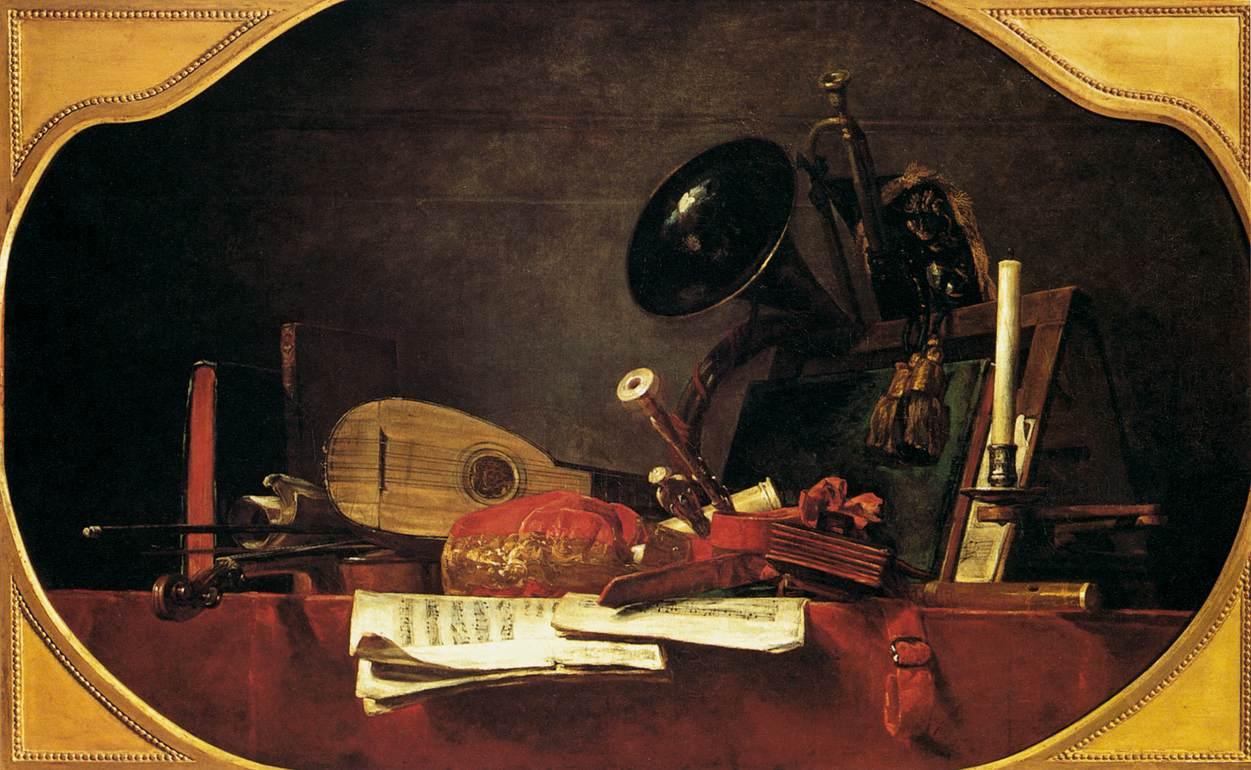 Les attributs de la musique - Jean Siméon Chardin