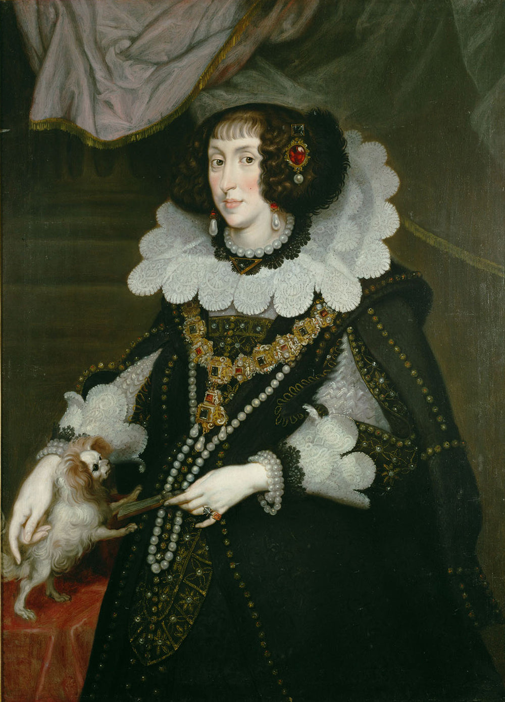 Portrait de l'archiduchesse Marie-Anne d'Autriche - Joachim von Sandrart