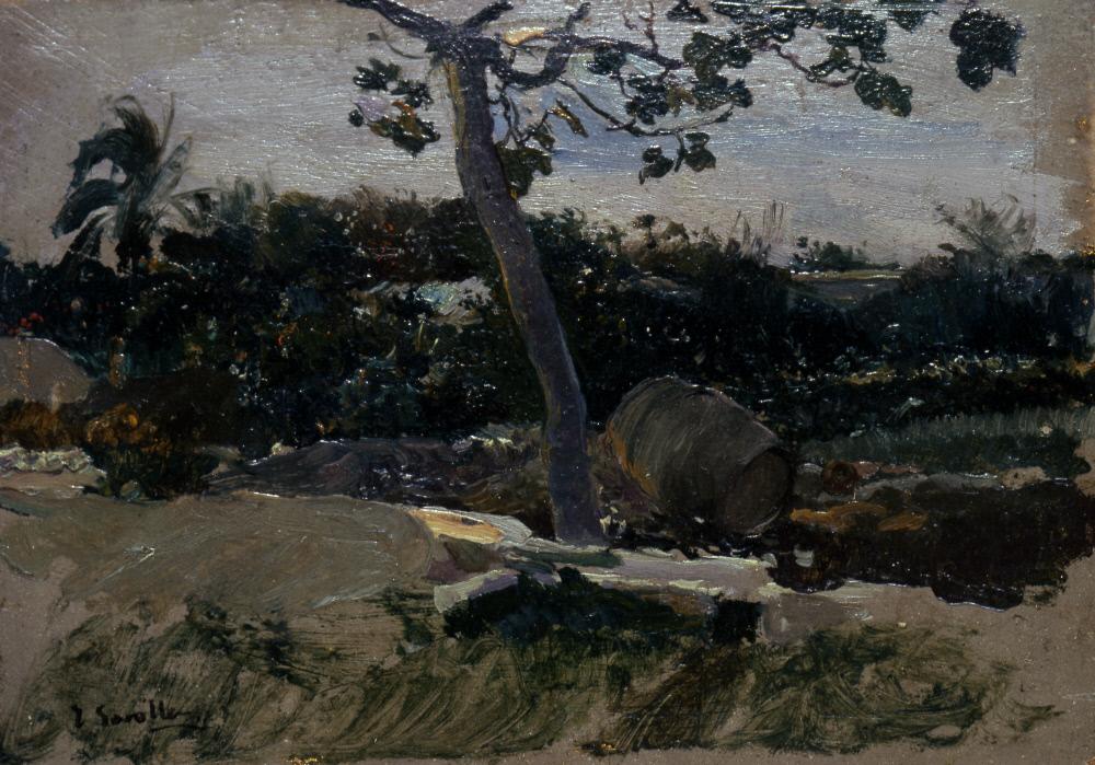 Reproduction du tableau « Jardin, Valence - Joaquín Sorolla » par Alpha Reproduction en peinture à l’huile