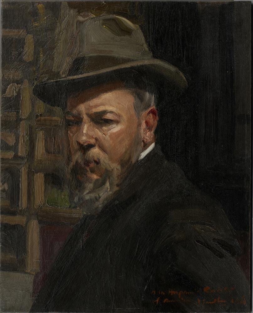 Reproduction du tableau « Portrait de l'artiste - Joaquín Sorolla » par Alpha Reproduction en peinture à l’huile