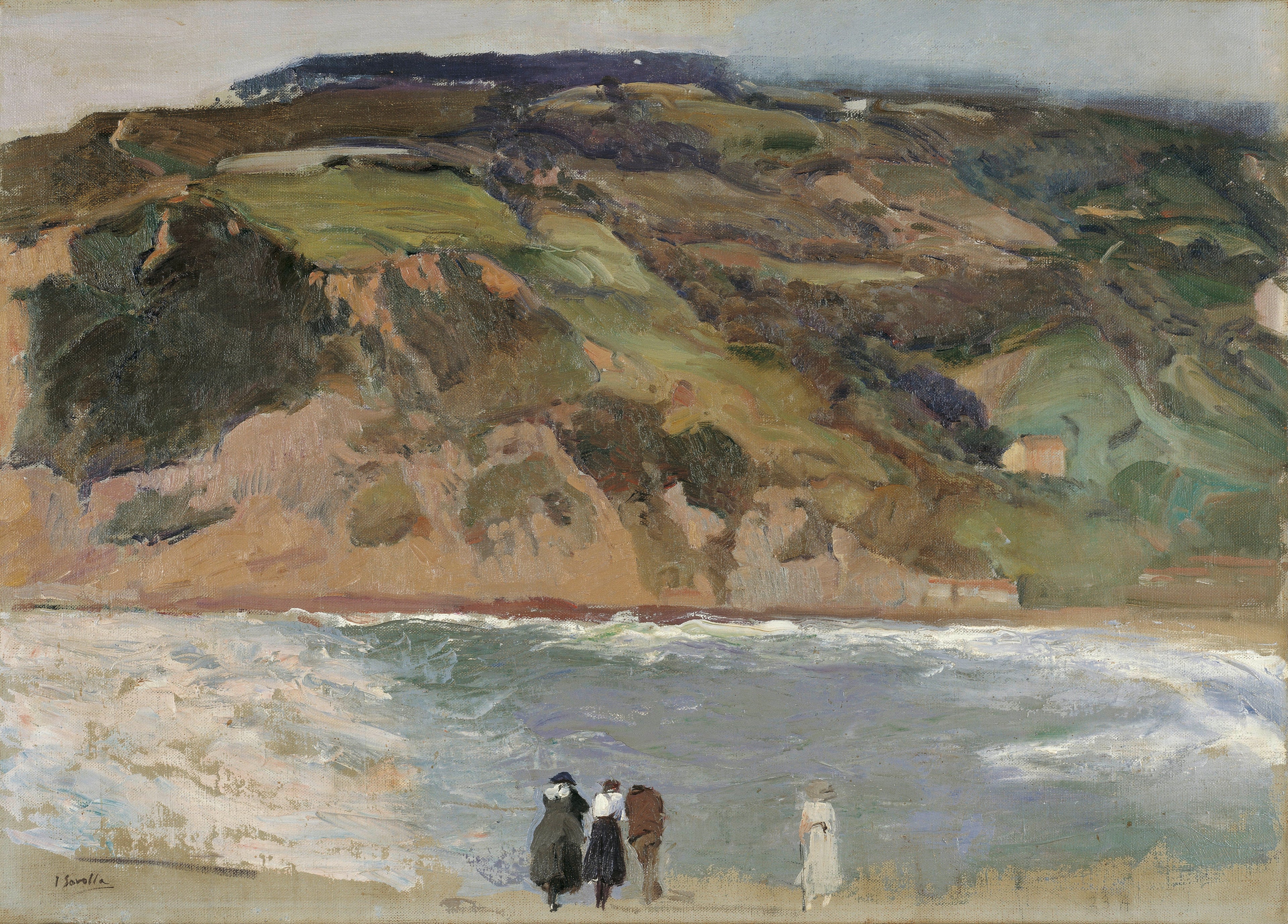 Reproduction du tableau « Brise-lames à Saint-Sébastien - Joaquín Sorolla » par Alpha Reproduction en peinture à l’huile