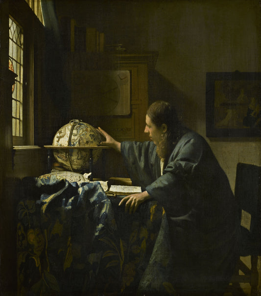 Reproduction du tableau « L'Astronome - Johannes Vermeer » par Alpha Reproduction en peinture à l’huile
