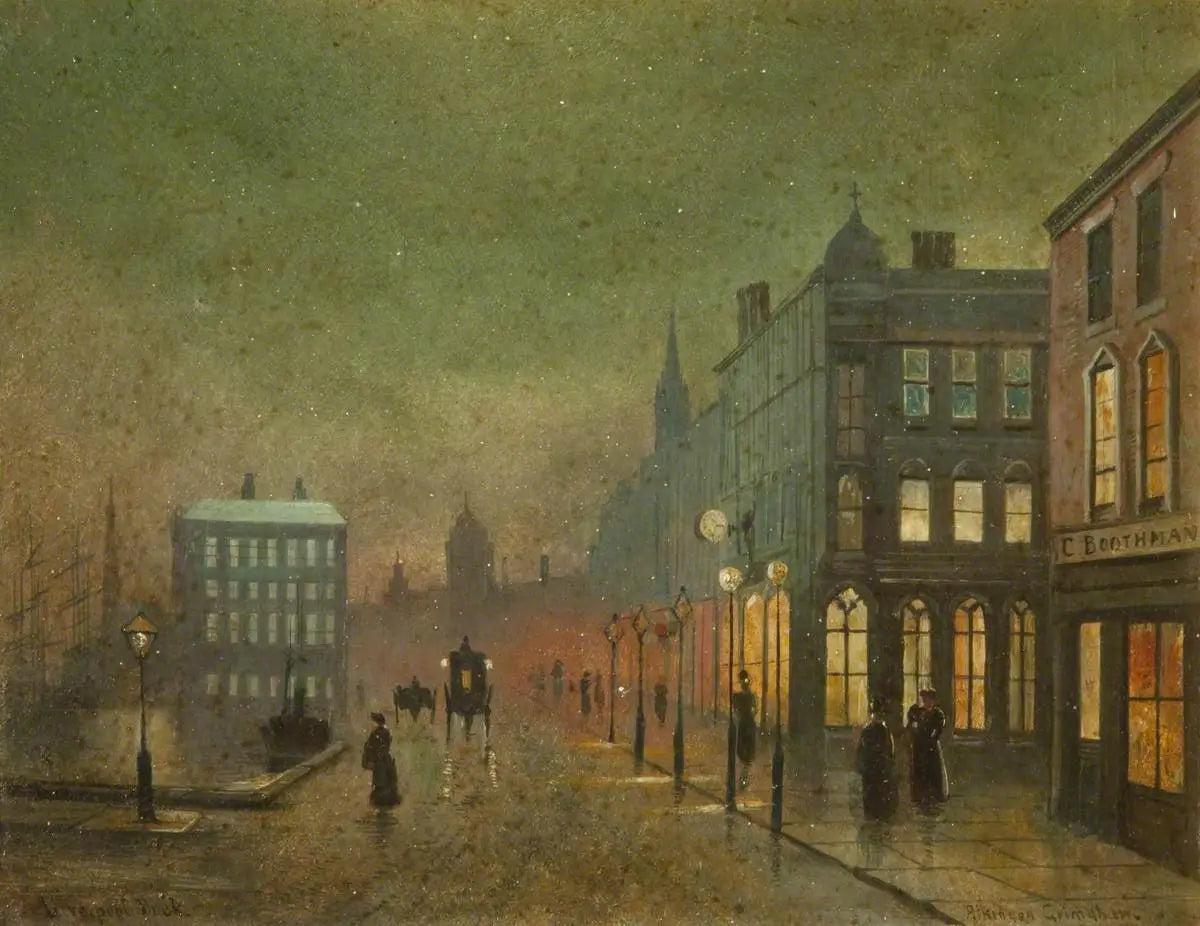 Docks de Liverpool (panneau 2 sur 5) - John Atkinson Grimshaw - Alpha Reproduction