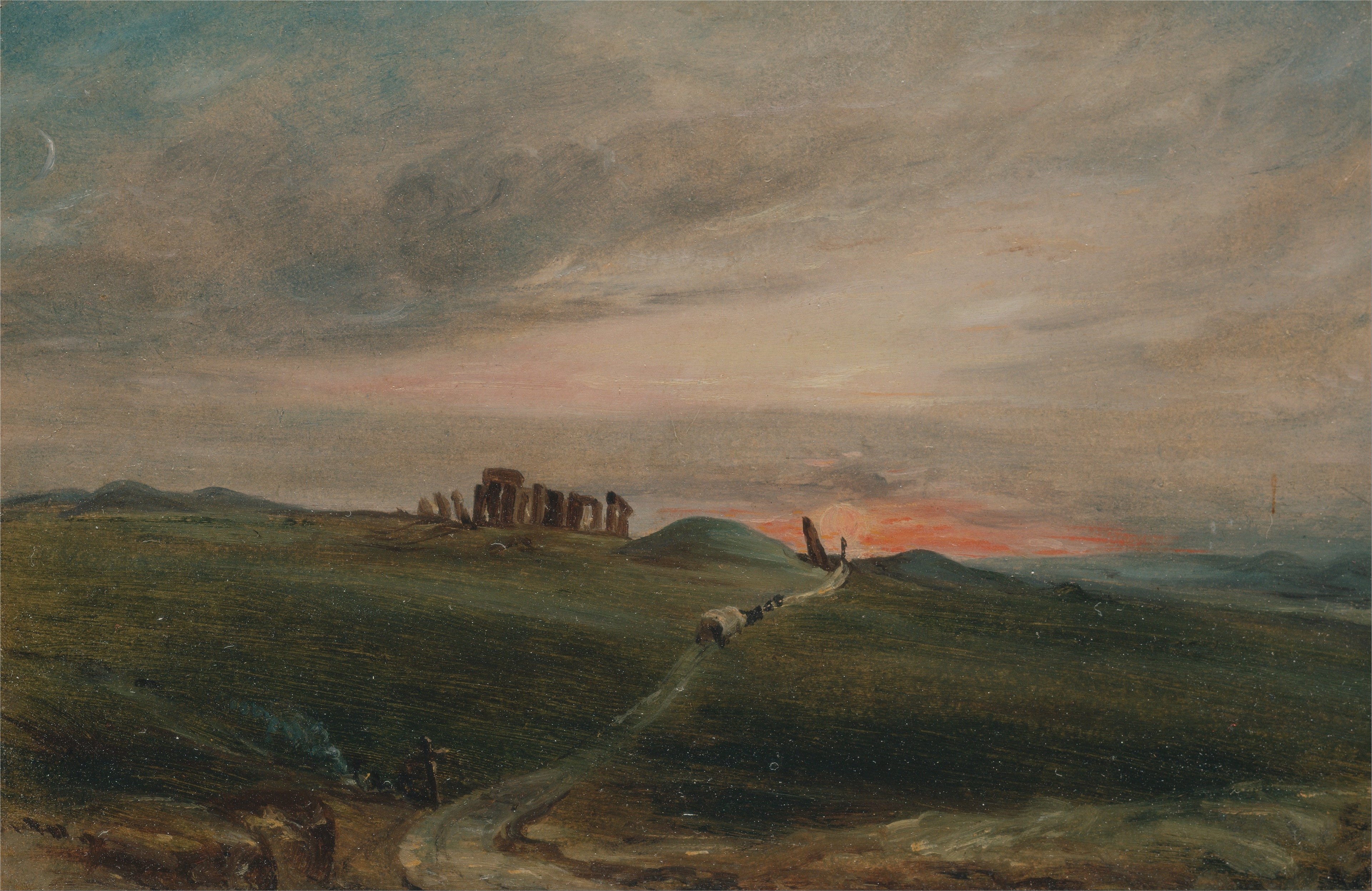 Stonehenge au soleil couchant - John Constable