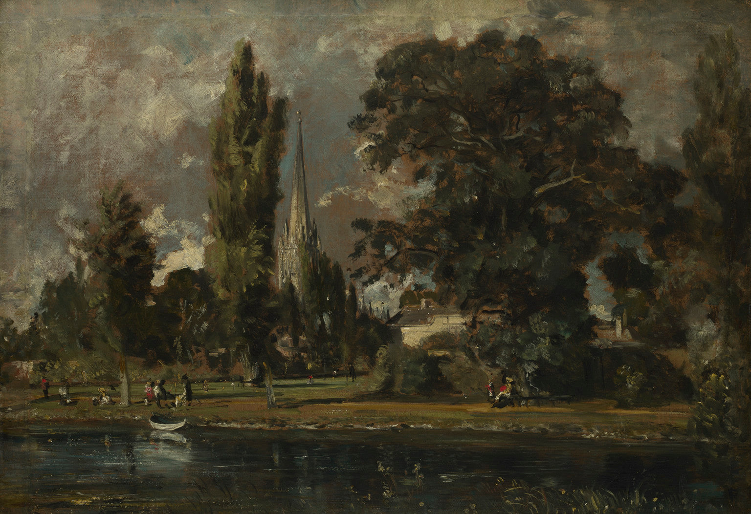 Cathédrale de Salisbury et Leadenhall depuis la rivière Avon - John Constable