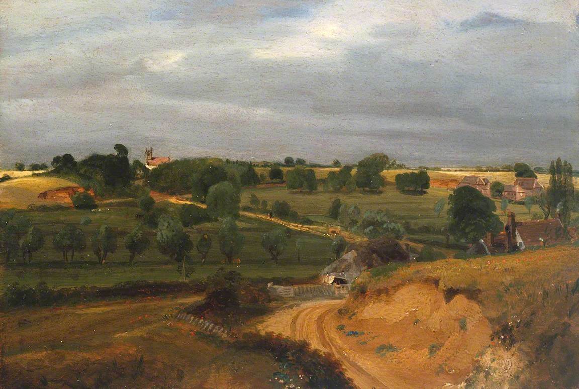 Église et village de Brightwell - John Constable