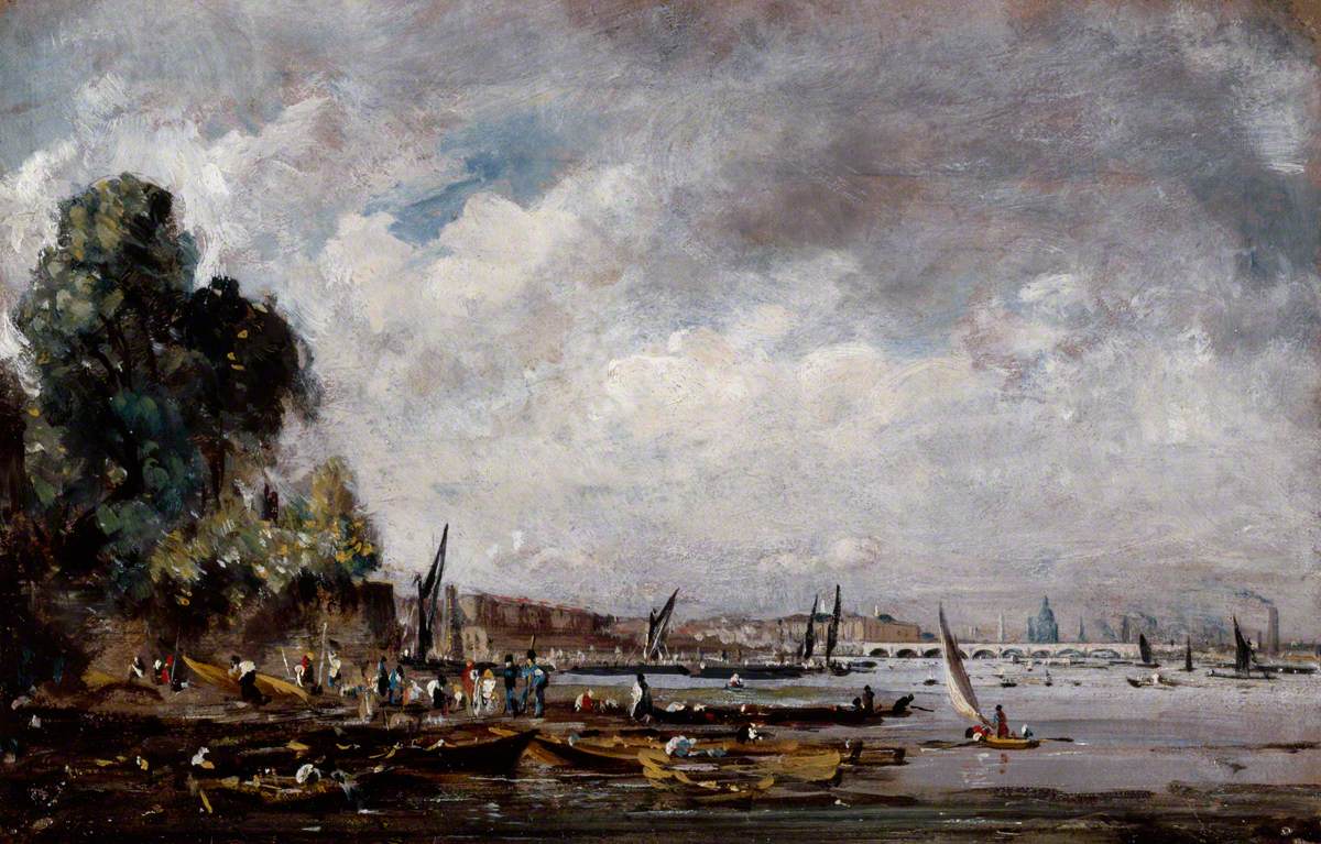 Le pont de Waterloo depuis la rive gauche de la Tamise - John Constable