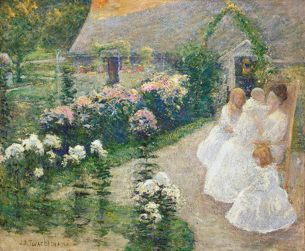 Sur la terrasse - John Henry Twachtman - Alpha Reproduction