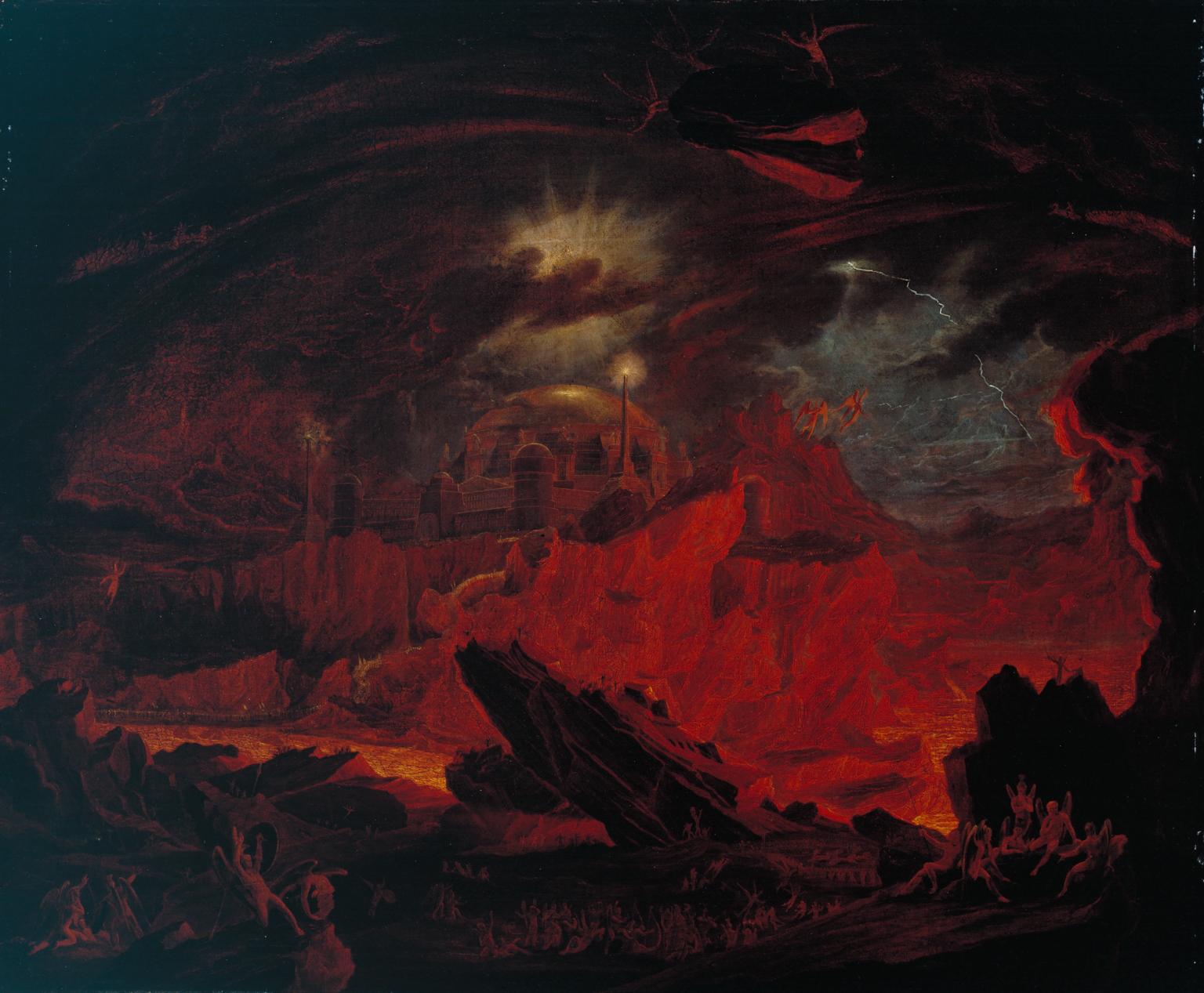 Les anges déchus en enfer - John Martin