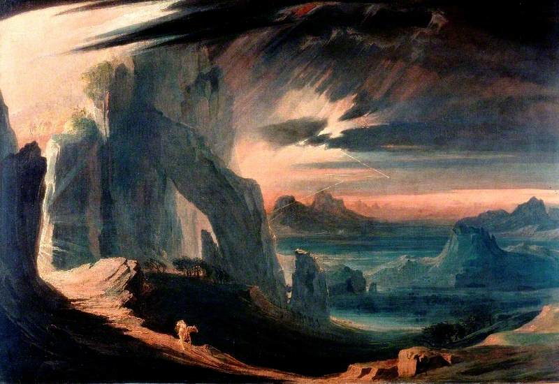L'expulsion d'Adam et Eve du Paradis - John Martin