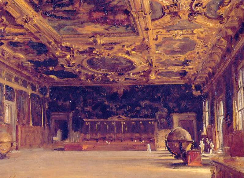 Reproduction du tableau « Intérieur du palais de Dodge - John Singer Sargent » par Alpha Reproduction en peinture à l’huile