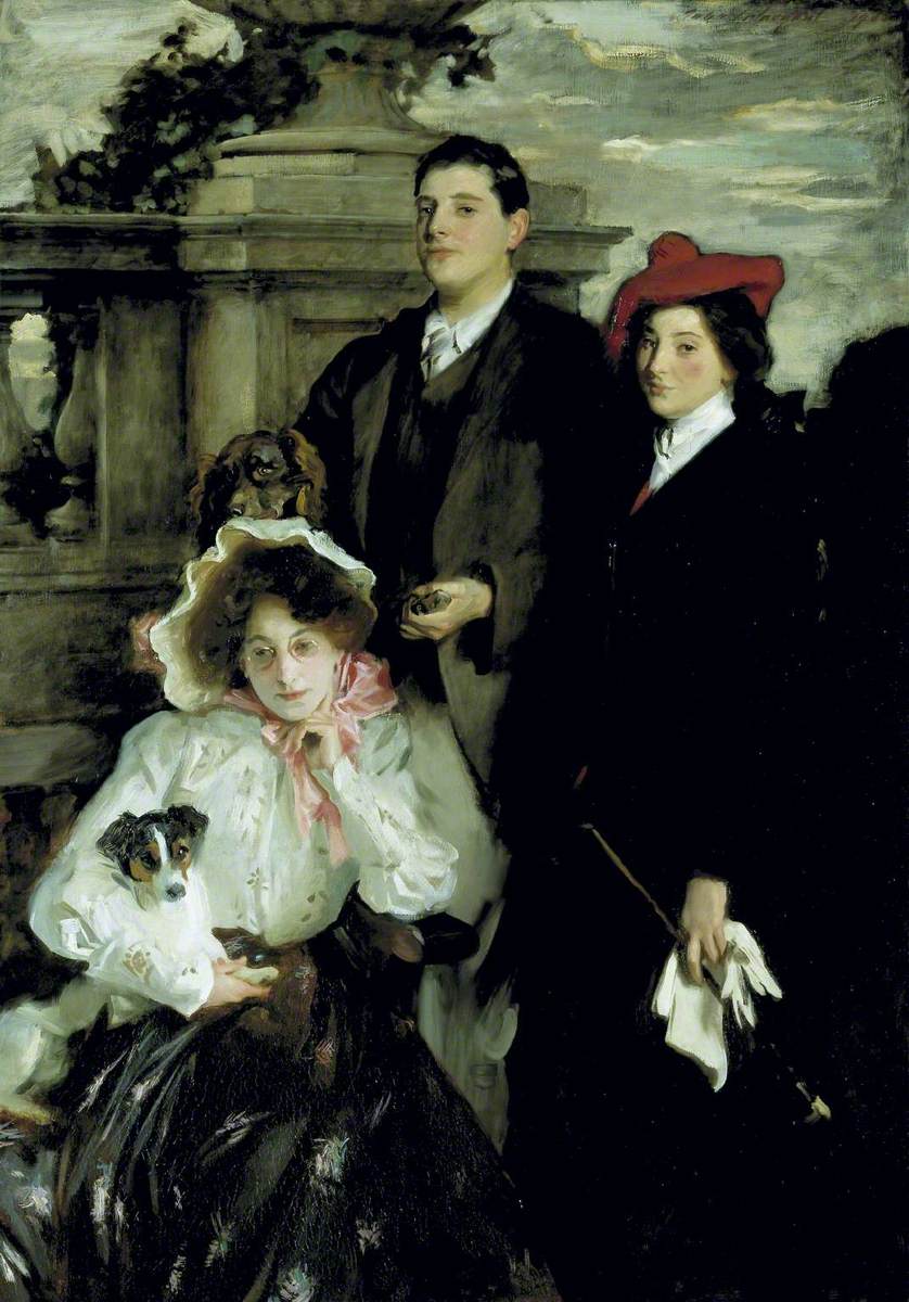 Reproduction du tableau « Hylda, Almina et Conway, enfants d'Asher Wertheimer - John Singer Sargent » par Alpha Reproduction en peinture à l’huile