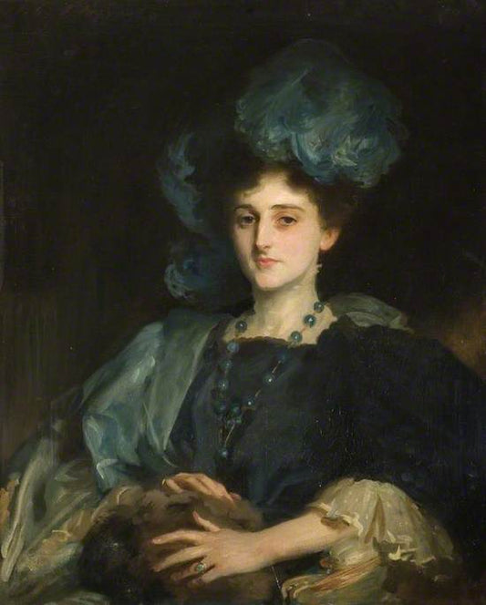 Reproduction du tableau « Portrait de Mlle Katherine Elizabeth Lewis (D.1961) - John Singer Sargent » par Alpha Reproduction en peinture à l’huile
