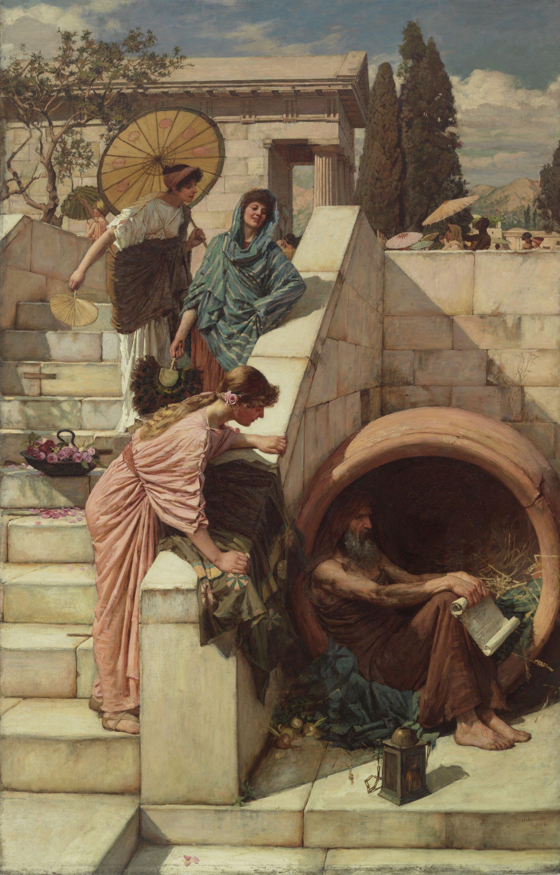 Diogène, 1882 — John William Waterhouse, huile sur toile