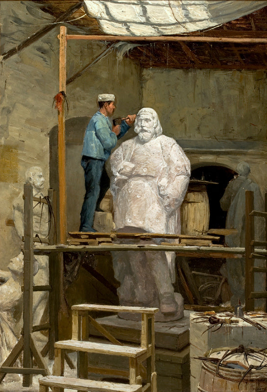 L’Atelier du sculpteur Simões de Almeida - José Malhoa