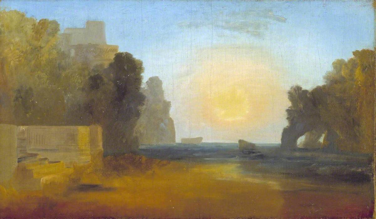 Reproduction du tableau « Italian Bay - J. M. W. Turner » par Alpha Reproduction en peinture à l’huile
