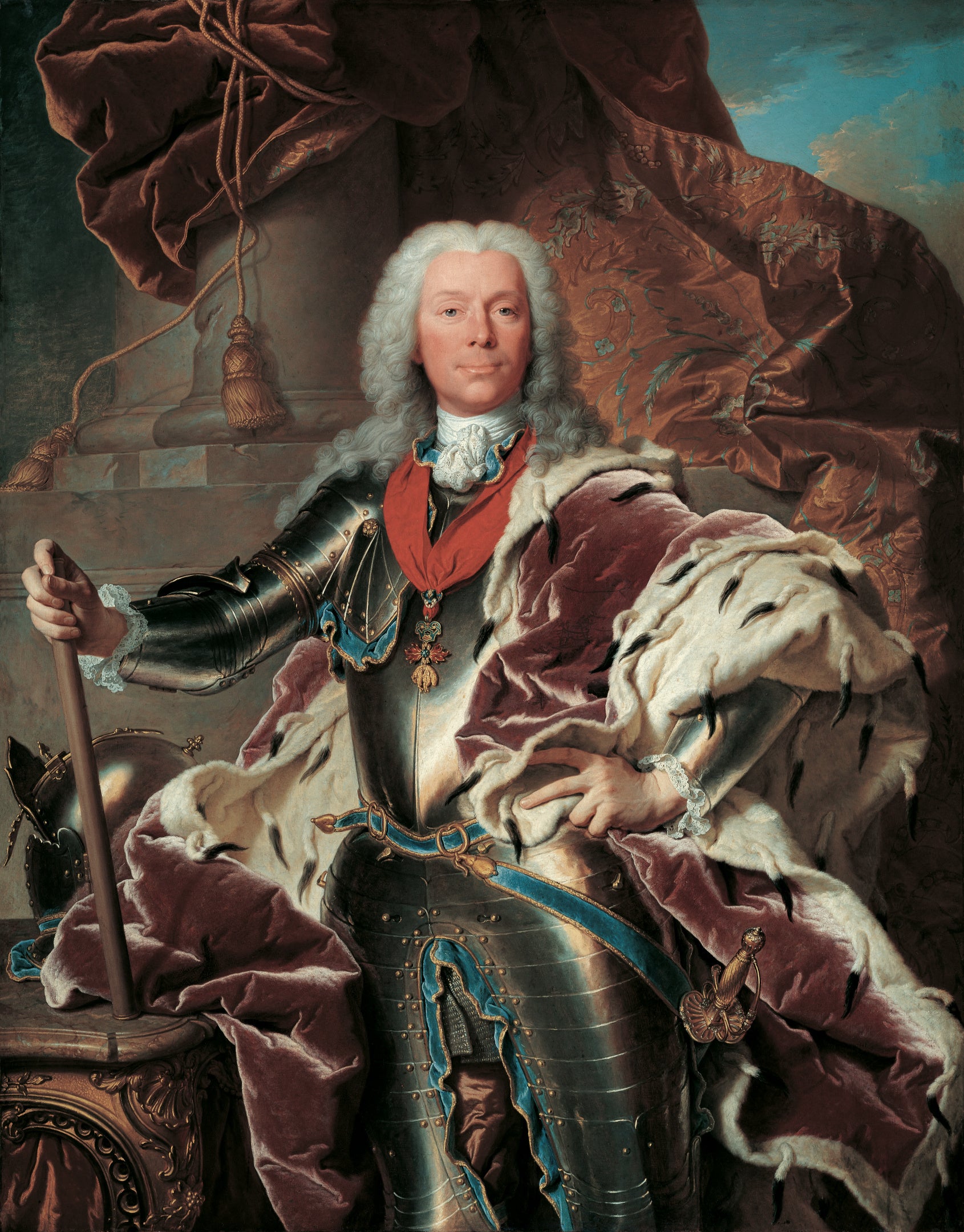 Portrait du prince Joseph Wenzel Ier de Liechtenstein - Hyacinthe Rigaud - Alpha Reproduction