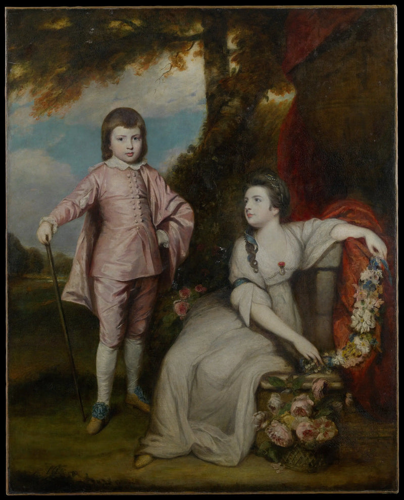 Джордж Капел, виконт Мальден (1757–1839) и леди Элизабет Капел (1755–1834) - Джошуа Рейнольдс